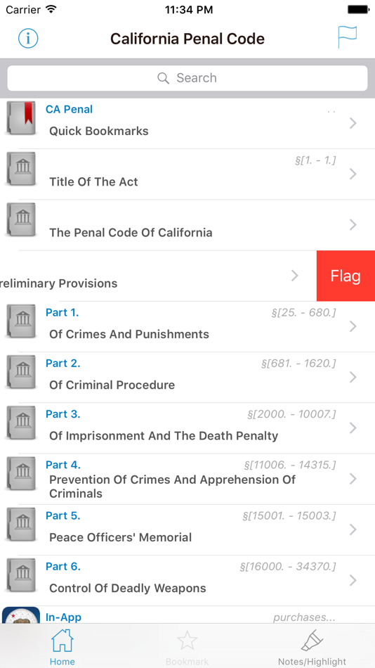 CA Penal Code (California) - 8.181115 - (iOS)