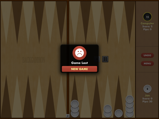 Backgammon Pro iPad app afbeelding 8