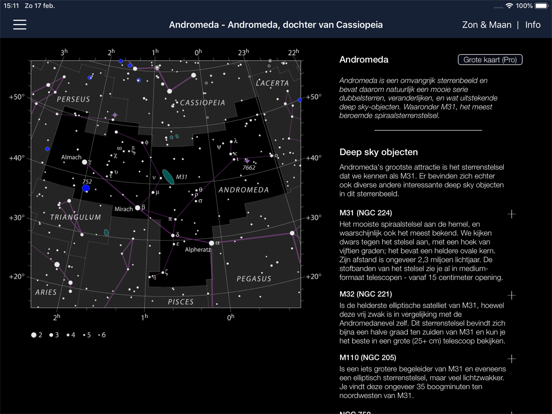 Ad Astra - Sterrenatlas iPad app afbeelding 1