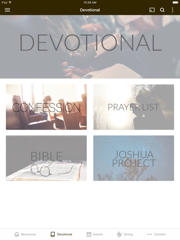 South Woods Baptist Church iPad screenshot 2 - Education app