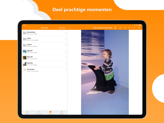 HiDrive iPad app afbeelding 2