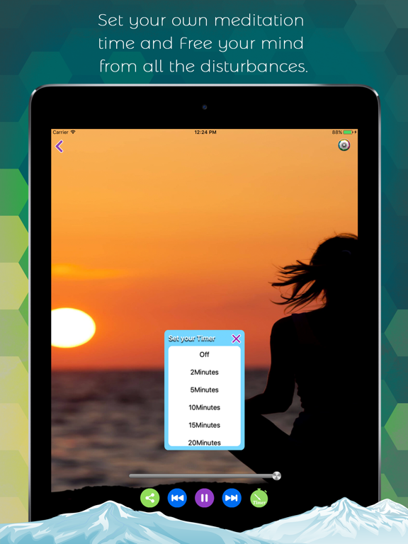 Meditation Music and Melodies iPad screenshot 4 - Health & Fitness app