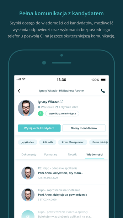 eRecruiter Screenshot