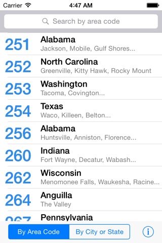 Area Code Directoryのおすすめ画像1