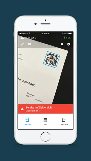 Screenshot von Access Scan-App auf dem iPhone 2