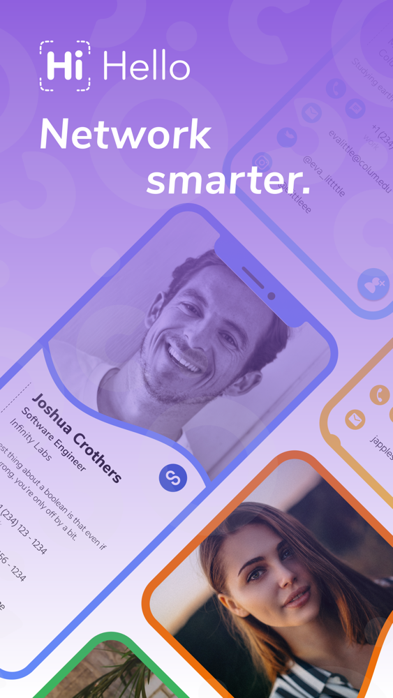 HiHello Digital Business Card App for iPhone Free Download HiHello