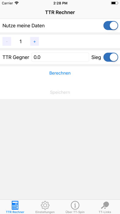 TT-SPIN TTR Rechner screenshot 2