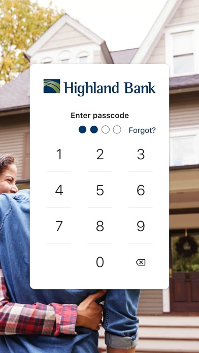 Highland Bank Screenshot