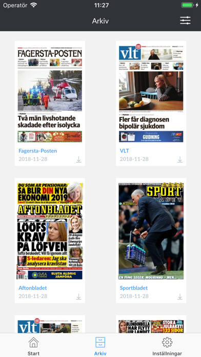 Fagersta-Posten e-tidning Screenshot