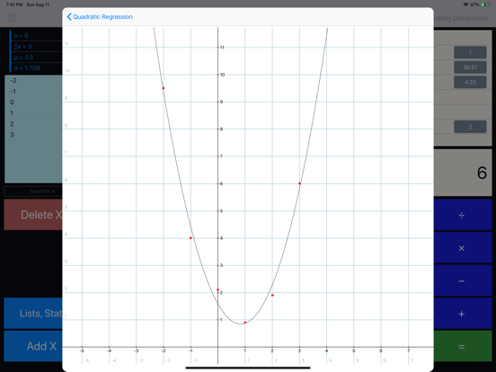 Statistics Calculator+++ iPad screenshot 9 - Utilities app
