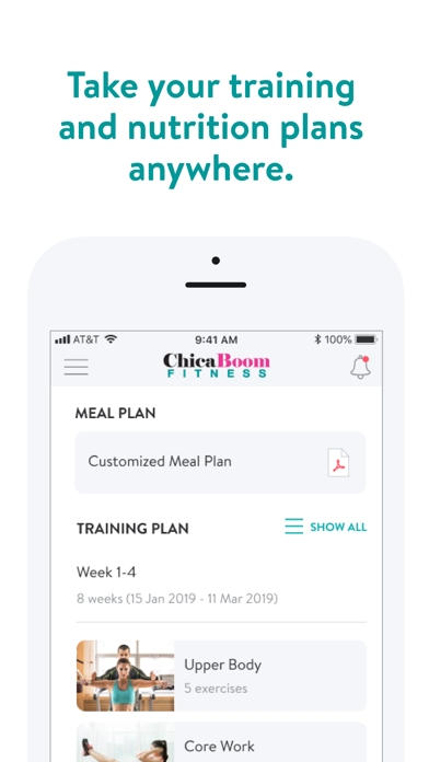ChicaBoom Fitness Screenshot