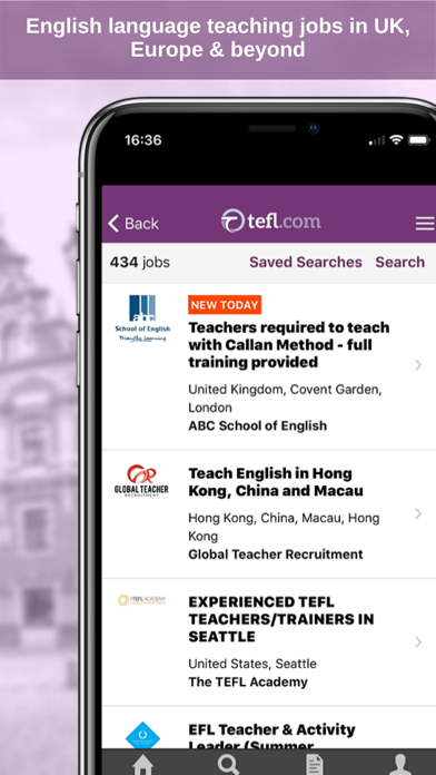 Job Search TEFL.com Screenshot