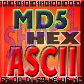 Snímky obrazovky (5) HEX ASCII BASE64 MD5 SHA conv.