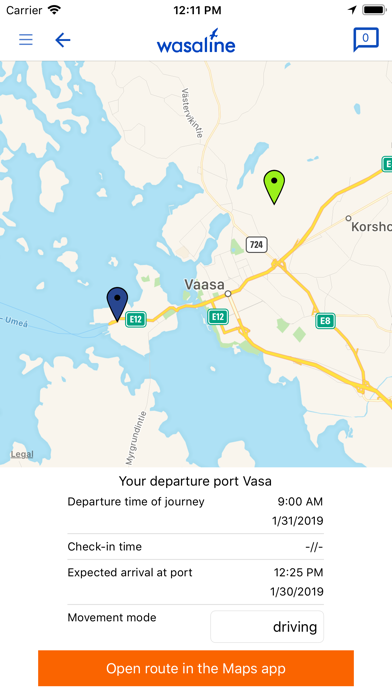 Wasaline Screenshot