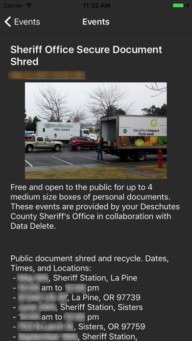 Deschutes County Sheriff Screenshot