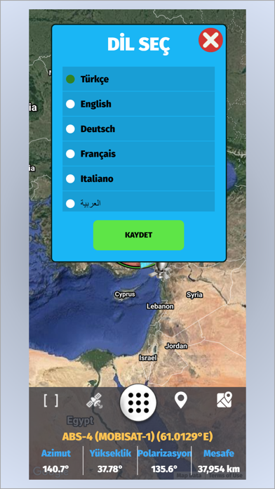 Uydu Bulma - Gösterici Screenshot