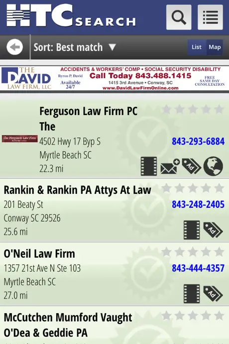HTC Yellow Pages
