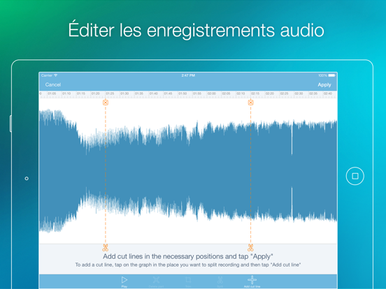 Screenshot #5 pour eXtra Voice Recorder Pro