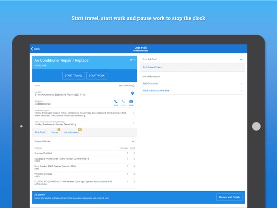 Simpro Mobile iPad screenshot 2 - Business app