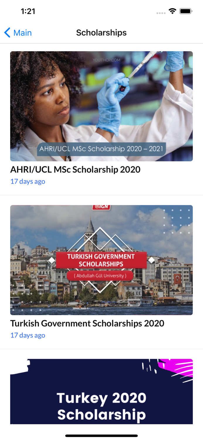 Scholarships and Competitions