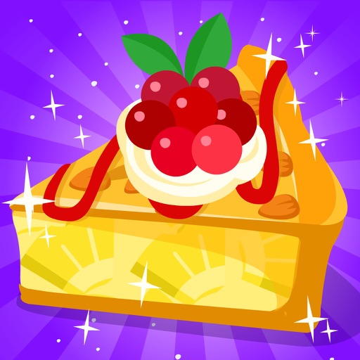 Purple Pink Fruit Pie Cooking icon