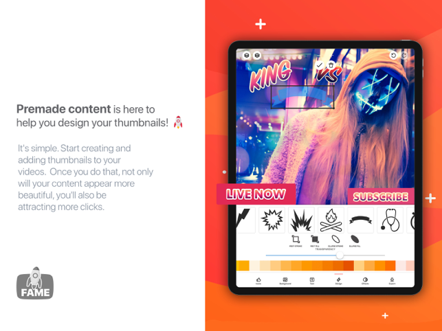 ‎Fame - YT Thumbnail Maker Screenshot