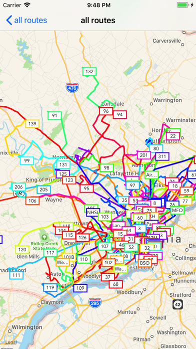 Philadelphia Public Transport Screenshot