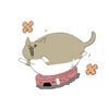 Lazy Fat Cat app icon - Stickers app for iPhone