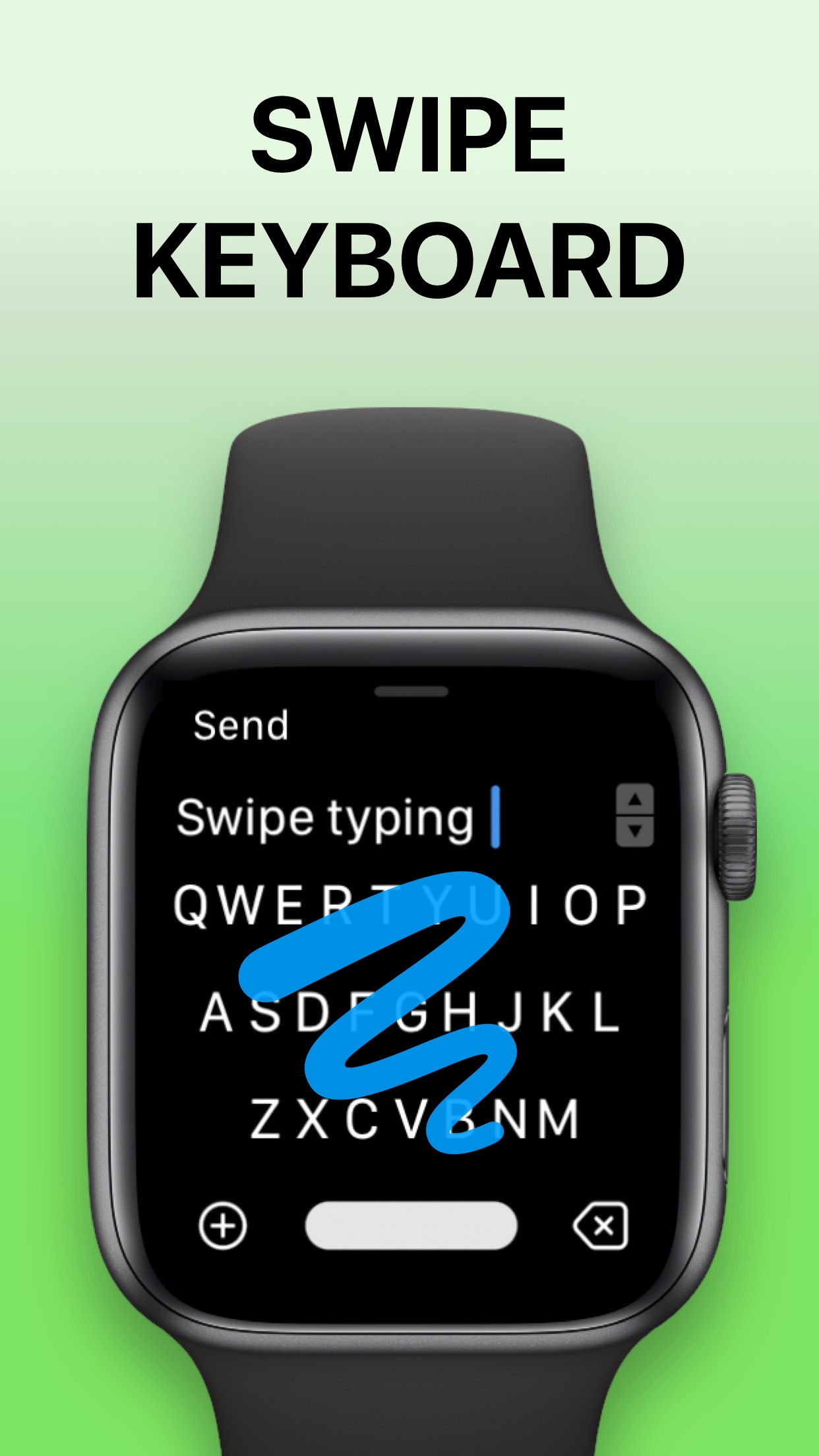 Screenshot do app FlickType - Watch Keyboard