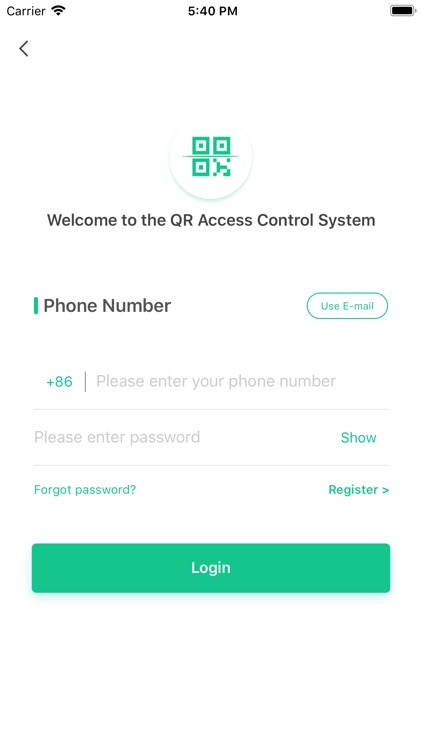 QR access control
