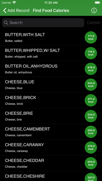 Calories: Food Intake Analyser Screenshot