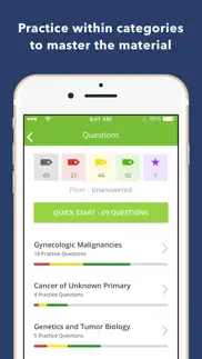 oncology board exam review iphone screenshot 4