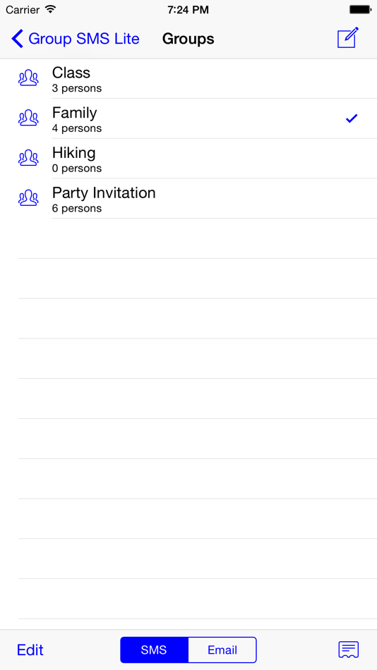 Group SMS Lite - 4.8 - (iOS)