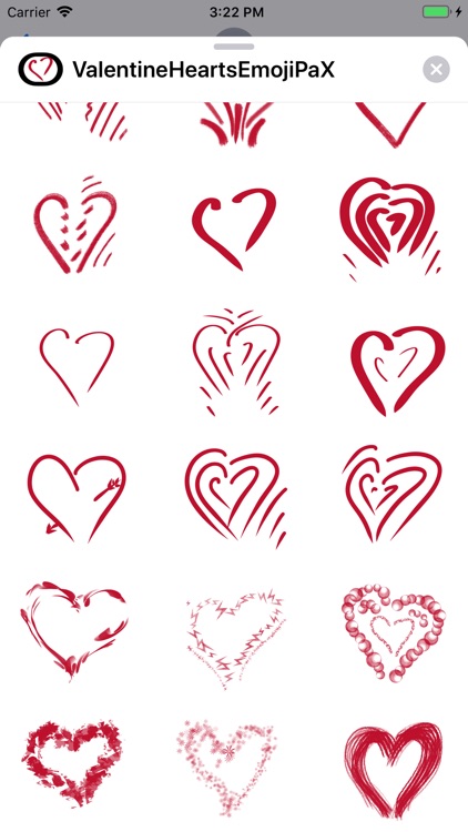 Valentine Hearts Emoji PaX screenshot-4