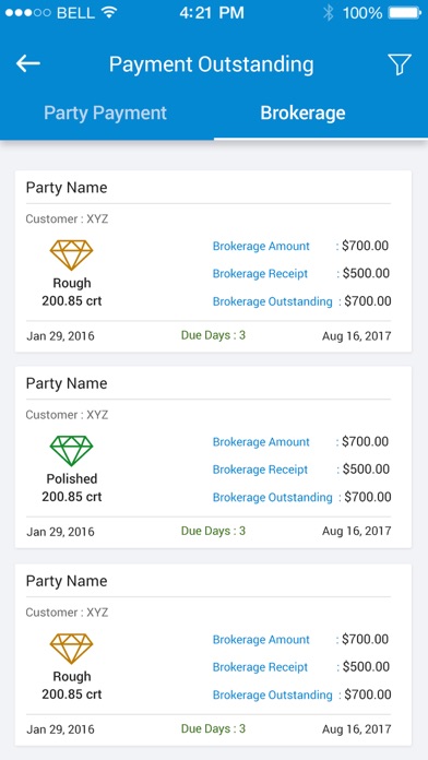 BizDesk - Diamond Broker Screenshot