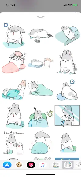 Game screenshot Rabbit Moji Pun Funny Stickers apk