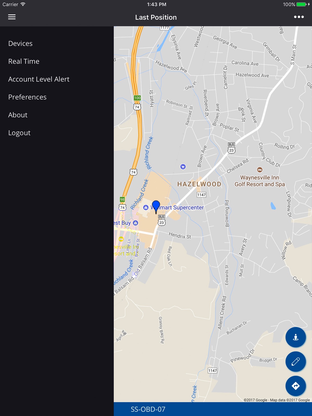 SpySpotGPS ipad screenshot 1