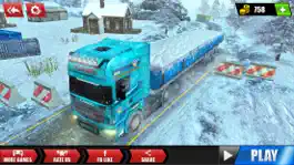 Game screenshot Snow Cargo Trailer Truck Drive mod apk