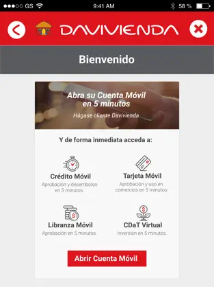 Screenshot 2 Davivienda Móvil iphone