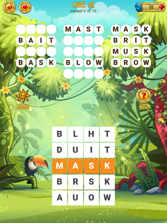 Word Treasure Puzzle iPad screenshot 3 - Games app