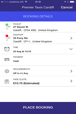 Premier Taxis Cardiff screenshot 4