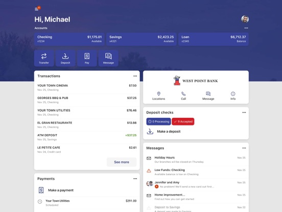 W.P.B. Go iPad screenshot 3 - Finance app