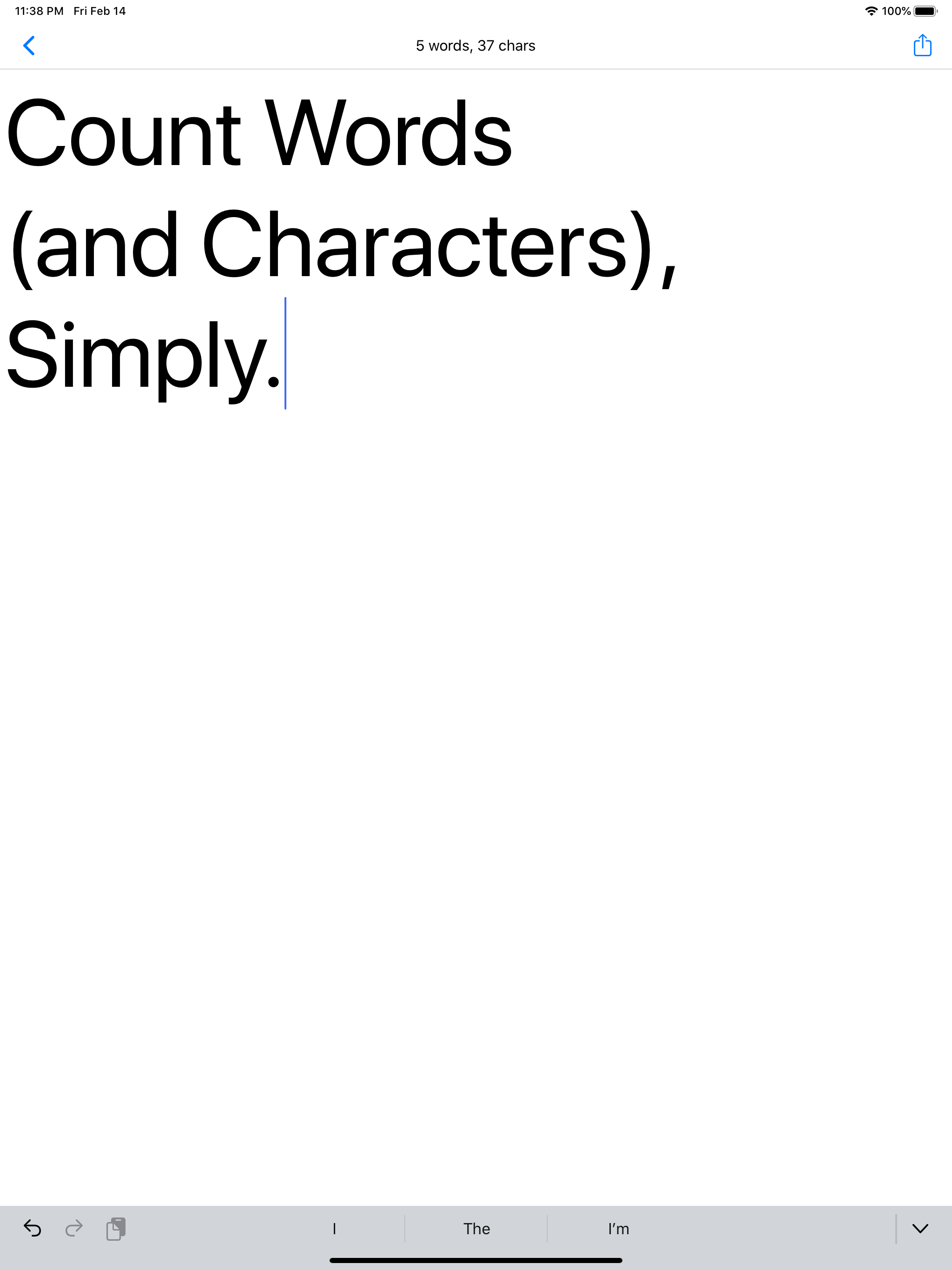 Word Count Notes screenshot 3