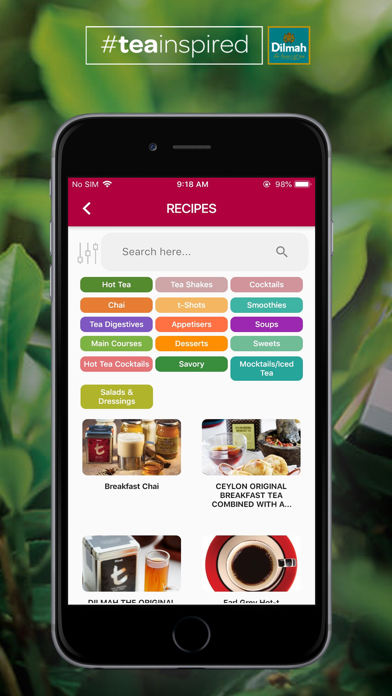 Dilmah Tea Inspired Screenshot