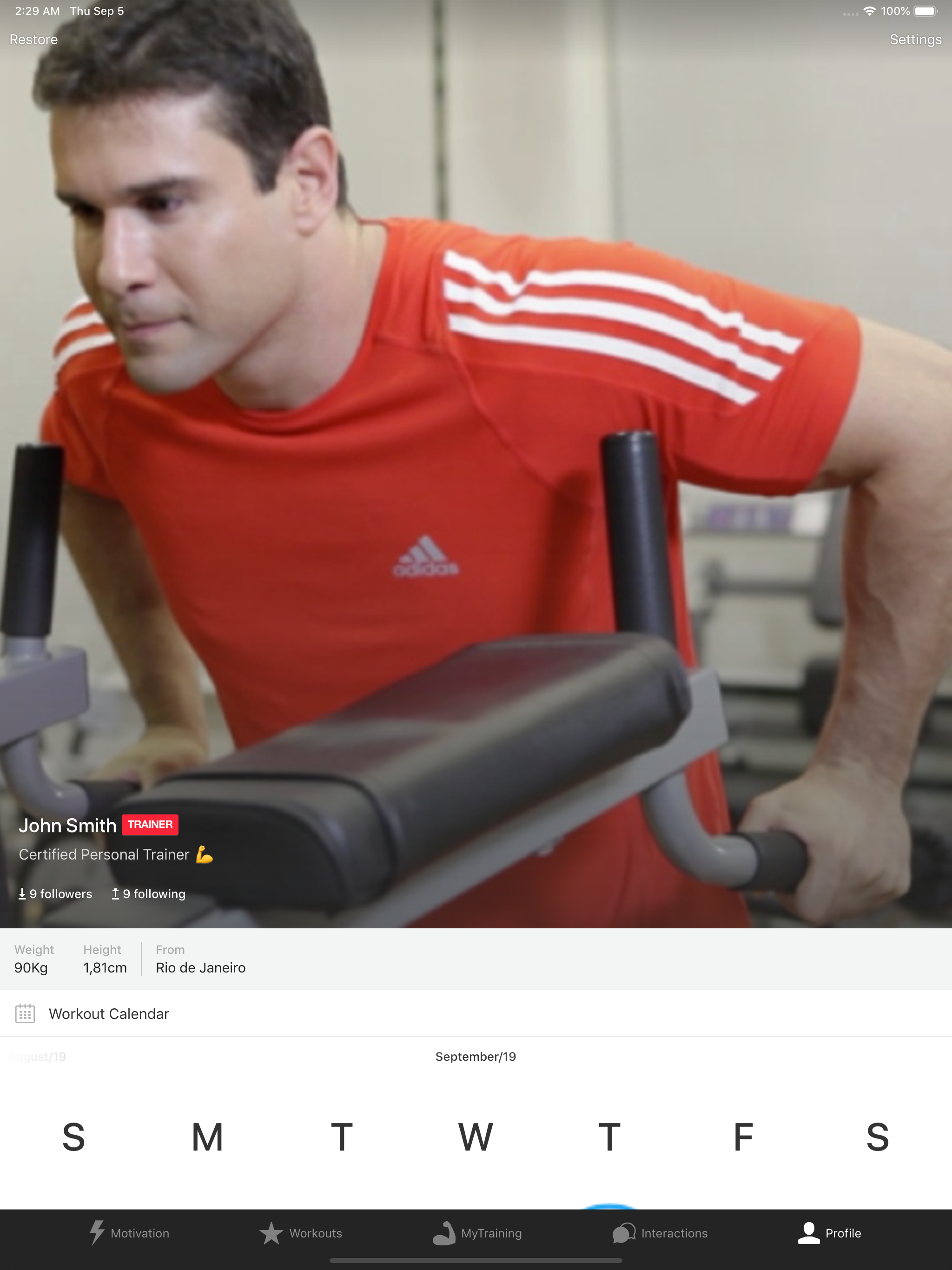 MyTraining Workout Tracker Log