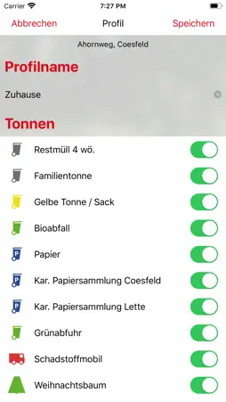 abfallapp WBC screenshot 1