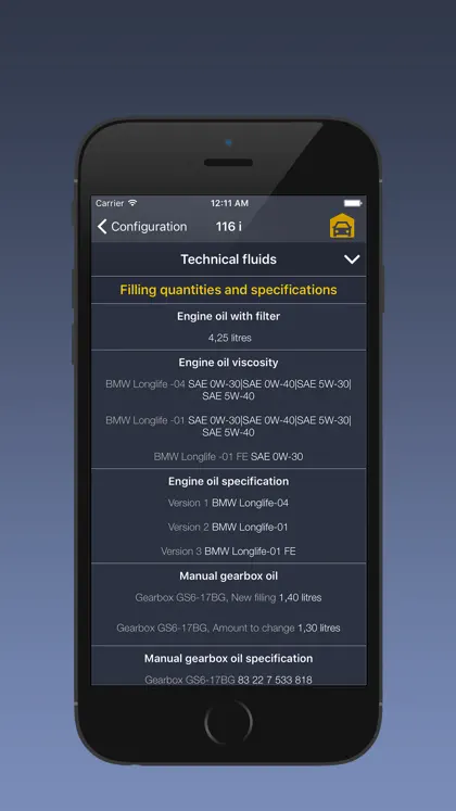 Screenshot 5 di 5 di TechApp for BMW