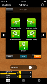 TennisRecord screenshot