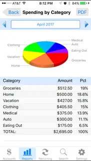 accounts 2 lite - checkbook iphone screenshot 1