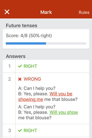 Learn English grammar tenses screenshot 4